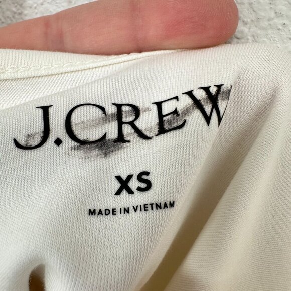 J. Crew Size XS Ivory Scoopback‎ bodysuit in stretch cotton blend Layering - Picture 4 of 7